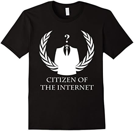 Anonymous Citizen Of The Internet - Male Medium - Black