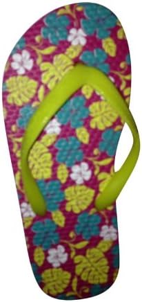 Wholesale Girls 72 Pairs Tropical Inspired Flip Flops