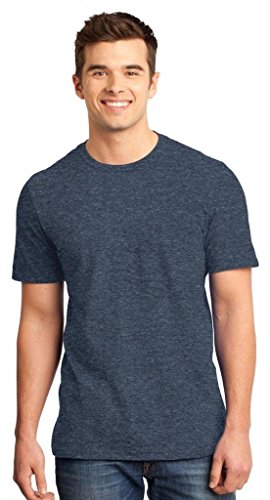 District Men's Short Sleeve Crewneck T-Shirt_Heathered Navy_Large