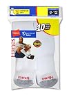 Hanes 180/10 OVER-THE-CALF TUBE - WHITE W/GRY TOE