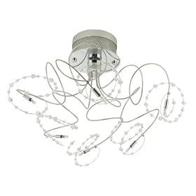 Eglo 86905A Figaro, Chrome, 20-Light Pendant Fixture by Eglo