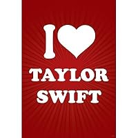 I Love Taylor Swift (Red) Music Poster Print