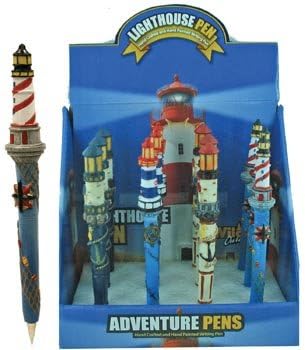 Lighthouse Sculpture Collectible Ball-Point Pen, Refillable (1-pc Random)