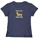 T-Shirt Woman Navy Blue " Property Of My Welsh Corgi " Dog