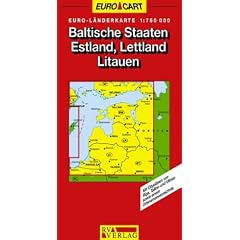 RV Euro-L�nderkarte 1:750 000 Baltische Staaten - Estland, Lettland, Litauen