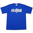 Los Angeles Dodgers MLB Authentic Collection Stack Heavyweight T-Shirt (Team Color) by Majestic Athletic