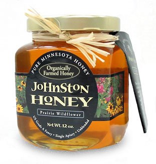 100% Organically Farmed Honey - 12 oz. Jar by Johnston Honey