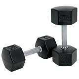 SDS Rubber HEX Dumbbells  25 lbs