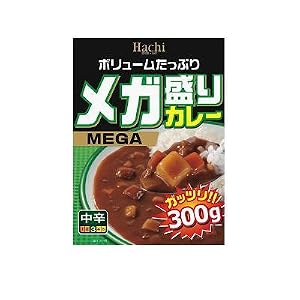 ハチ食品　メガ盛りカレー〔中辛〕　300ｇ　20個