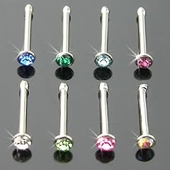 7 St�ck Nasenstecker Nasenpiercing Straigt