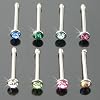 7 St�ck Nasenstecker Nasenpiercing Straigt