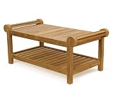 from Jati LUTYENS WOODEN OCCASIONAL GARDEN COFFEE TABLE - MADE FROM PREMIUM SUSTAINABLE PLANTATION TEAK (FULLY ASSEMBLED) Model LT367