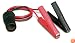 Roadpro 12V Battery Clip-On and Cigarette Lighter Adapter