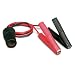 Roadpro 12V Battery Clip-On and Cigarette Lighter Adapter