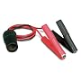 Roadpro 12V Battery Clip-On and Cigarette Lighter Adapter