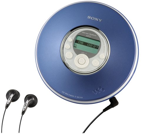 Sony D-NE319 MP3/ATRAC CD Walkman (Blue) Sony D-NE319 MP3/ATRAC CD Walkman (Blue)