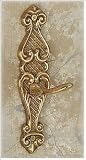 Gatco 2799 Antique Collection Twin Prong Robe Hook, Polished Brass