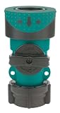 Gilmour Full Flow Female Hose End with Shut Off, #29QFFF, Teal & Black