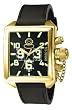 Invicta Mens Gold Tone Square Russian Diver Chronograph 7187