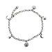 Jewelry : Eve's Addiction Sun, Moon, and Stars Anklet in Sterling Silver