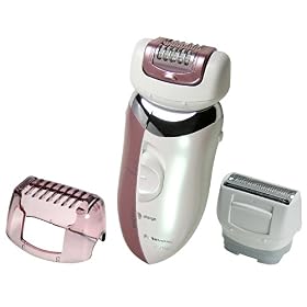 Panasonic Ladies Wet/Dry Two-Speed Epilator with Three Heads
