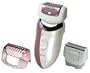 Panasonic ES2045P Wet/Dry Two-Speed Epilator with Three Heads (Pink)