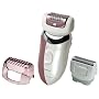 Panasonic ES2045P Wet/Dry Two-Speed Epilator with Three Heads (Pink)