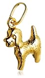 10k Yellow Gold Poodle Charm