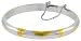 Sterling Silver 2 Tone Floral Engraved Bangle, over 1/4 Thick