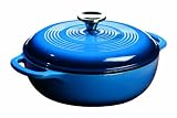 Lodge Color Dutch Oven, Caribbean Blue, 3-Quart