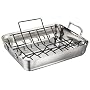 Calphalon Contemporary Stainless Special-Value 16-Inch Roaster with Nonstick Roasting Rack