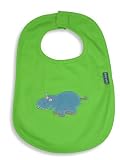 Mak the Yak - Newborn Baby Boys Reversible Bib, Lime, Blue