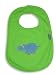 Mak the Yak - Newborn Baby Boys Reversible Bib, Lime, Blue