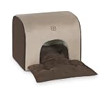 Petego Soft Deck Pet House and Bed, Stone/Espresso, Small