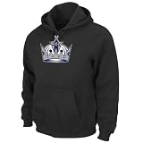 NHL Men's Los Angeles Kings Heat Seal Long Sleeve Hooded Fleece Pullover (Black, Large)