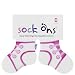 Sneaker Socks Ons - Fairy White With Pink Trim [Baby Product]