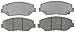 ACDelco 14D943C Advantage Ceramic Front Disc Brake Pad Set with Wear Sensor