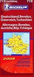 Michelin Deutschland, Benelux, &Ouml;sterreich, Tschechien - 1 : 1 000 000 - Stra&szlig;enkarte - 