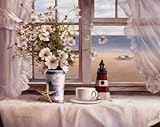 IMAGE OF La Fenetre III HIGH QUALITY MUSEUM WRAP CANVAS Print T.C. Chiu 14x11