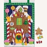 Gingerbread House Advent Calendar Felt Applique Kit - 12