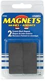 Heavy Duty Ceramic Block Magnets, 0.393" Thick, 0.875" Wide, 1.875" Length (Pack of 2)