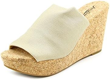 Lucky Brand Marilynn Womens Size 11 Gold Textile Wedge Sandals Shoes