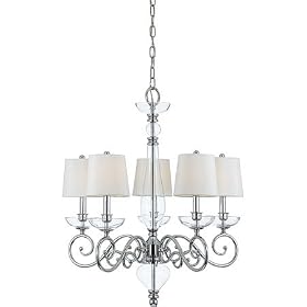 Quoizel Hartford Five Light Chandelier by Quoizel
