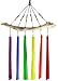 Fused Glass Windchime - Rainbow Colors, 6-Chime Version