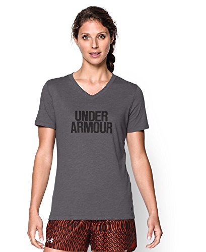 Under Armour Women's UA Charged Cotton® Tri-Blend Wordmark V-Neck