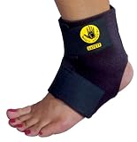 Body Glove 90177 Universal Breathable Neoprene Ankle Support, Black, Unisize