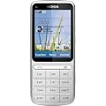 Nokia C3-01 Touch and Type Handy (6,1 cm (2,4 Zoll) Touchscreen, 5 Megapixel Kamera) silber