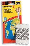 Electronics : 3M Command Adhesive Poster Strips Capacity 0.45kg Each Ref 17024E [Pack 20]