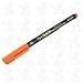 FabricMate Dye Markers Brush Tip Standard Barrel Fluorescent Neon Orange (3 Pack)