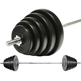 Hantel-Set 62,0 Kg Langhantelstange und Hantelscheiben